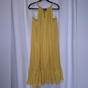 Mlle Gabrielle yellow midi sundress NWT size 1X
